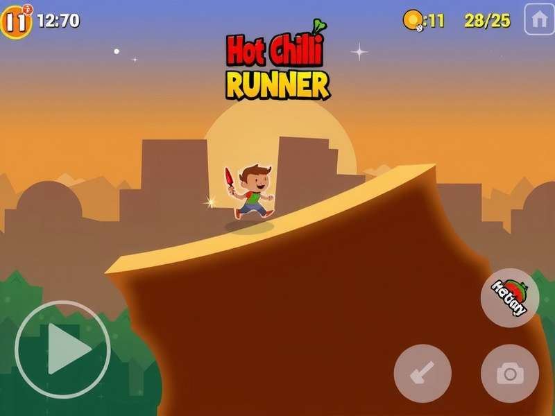 Hot Chilli Runner Game Screenshot